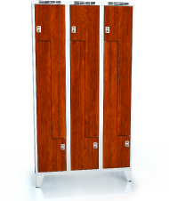 Cloakroom locker Z-shaped doors ALDERA with feet 1920 x 1050 x 500